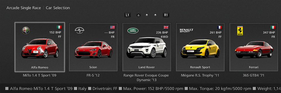Computer game - race cars and attributes
