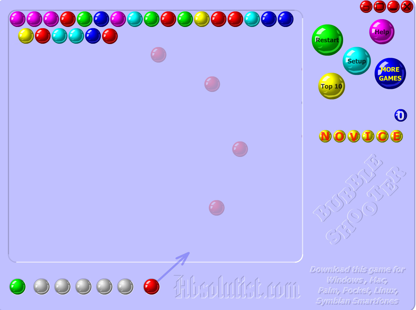 Bubble Shooter CSS Positioning Not Working